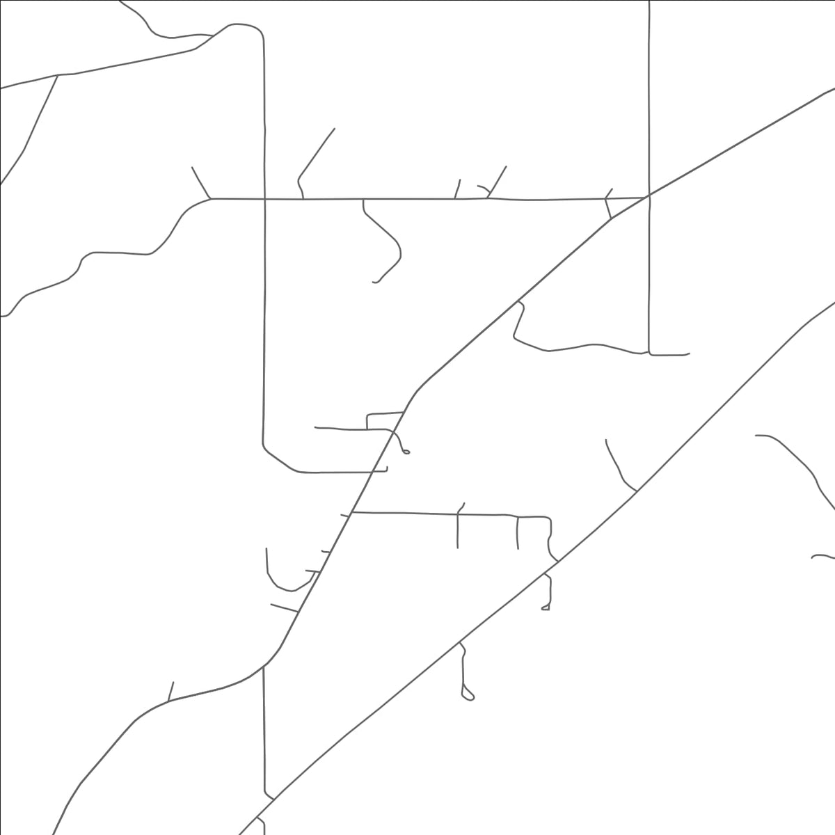 ROAD MAP OF MIDDLEBERG, OKLAHOMA BY MAPBAKES