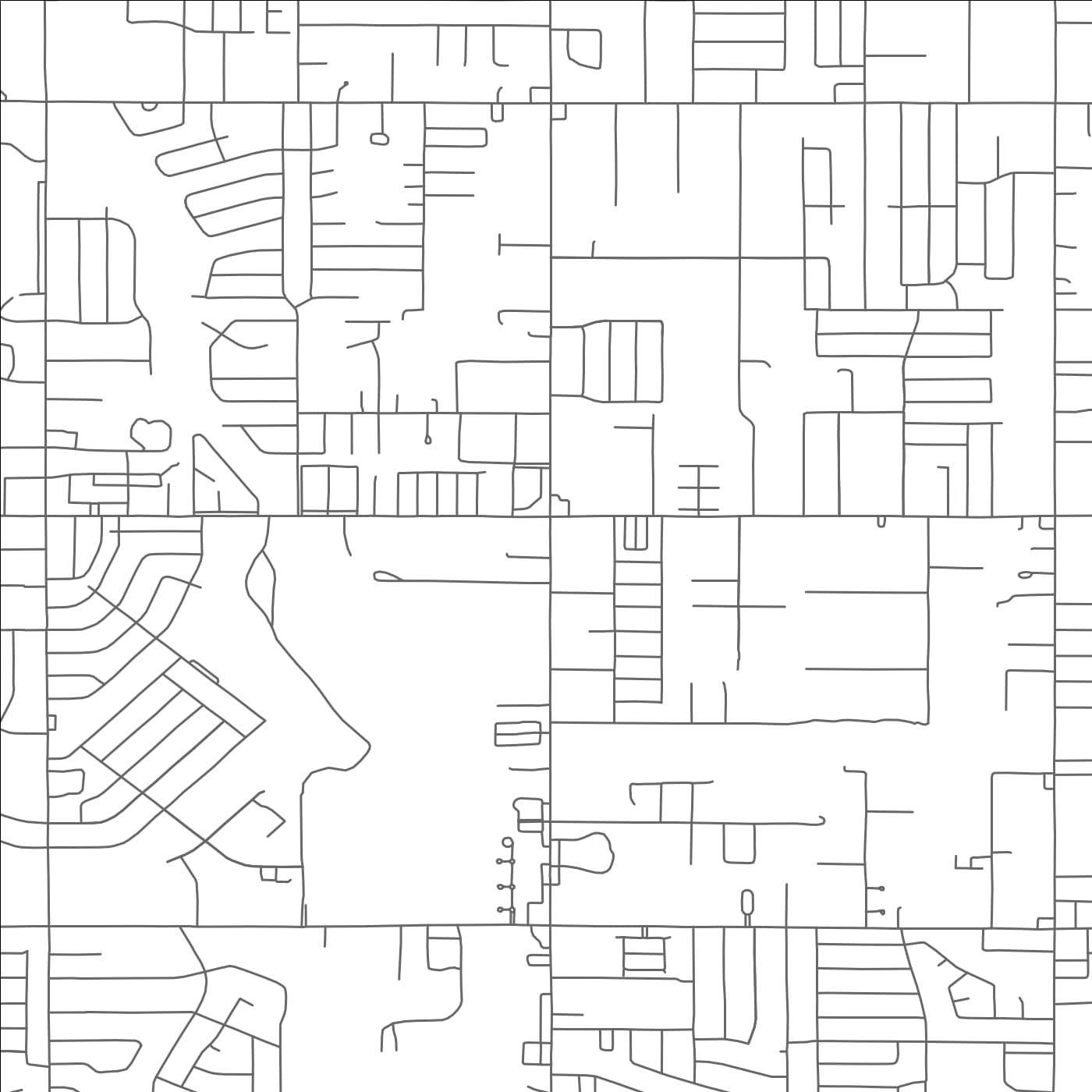 ROAD MAP OF MIDWEST CITY, OKLAHOMA BY MAPBAKES