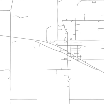 ROAD MAP OF MILLERTON, OKLAHOMA BY MAPBAKES