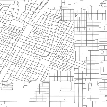 ROAD MAP OF MUSKOGEE, OKLAHOMA BY MAPBAKES