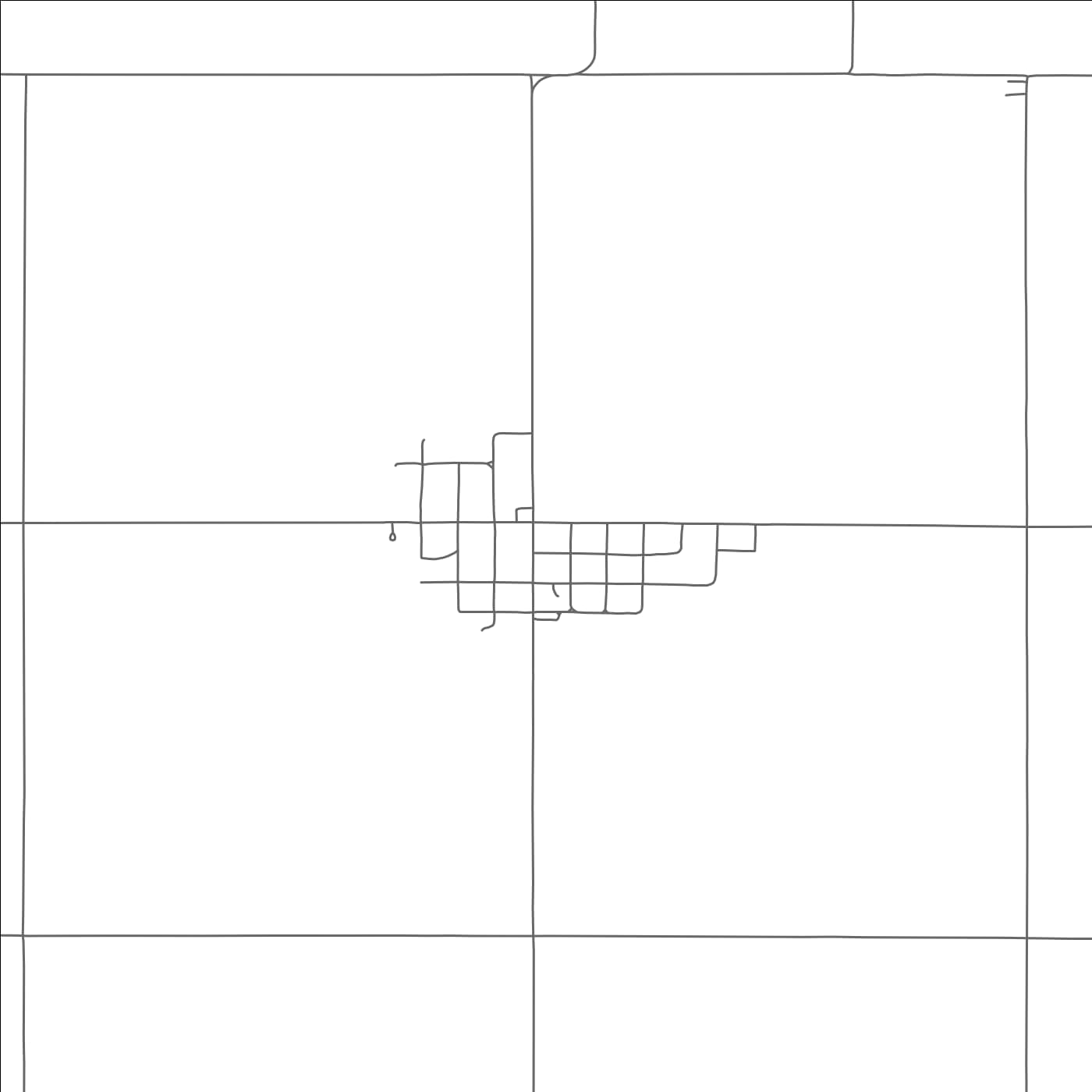 ROAD MAP OF MUTUAL, OKLAHOMA BY MAPBAKES