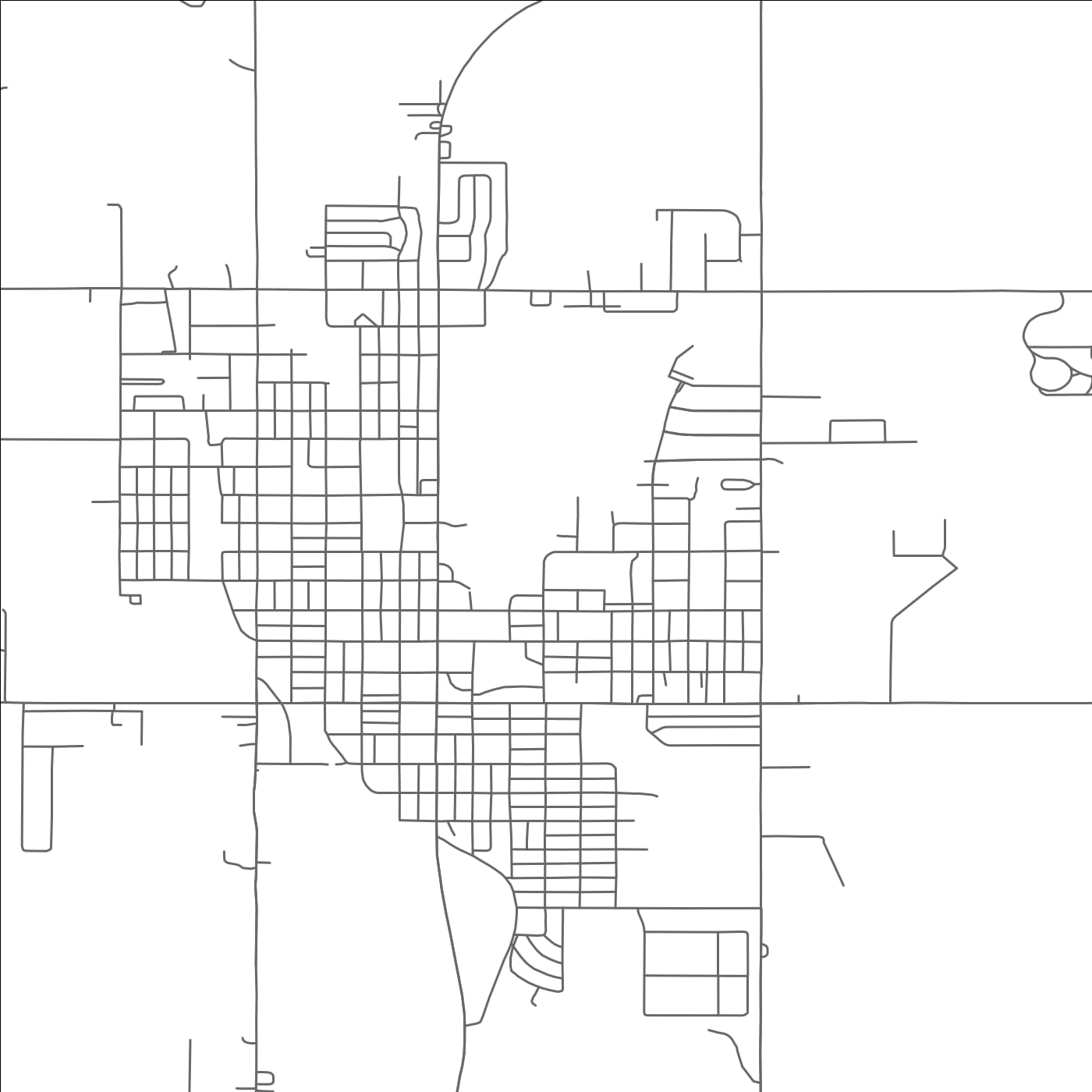 ROAD MAP OF NEW CORDELL, OKLAHOMA BY MAPBAKES