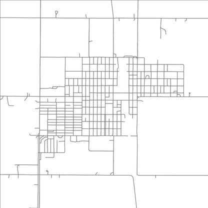 ROAD MAP OF NEWKIRK, OKLAHOMA BY MAPBAKES