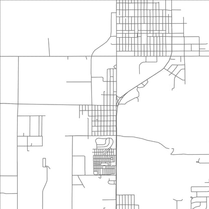 ROAD MAP OF NORTH MIAMI, OKLAHOMA BY MAPBAKES