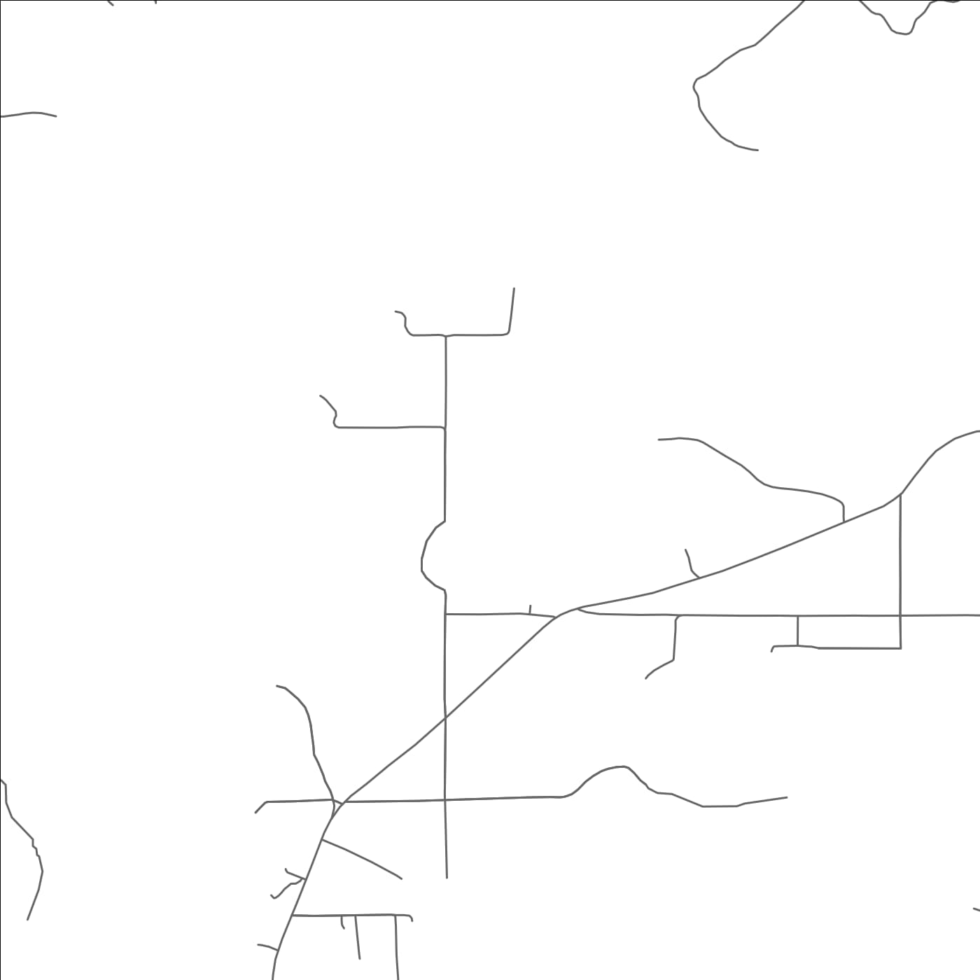 ROAD MAP OF NOTCHIETOWN, OKLAHOMA BY MAPBAKES