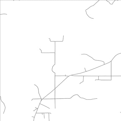 ROAD MAP OF NOTCHIETOWN, OKLAHOMA BY MAPBAKES