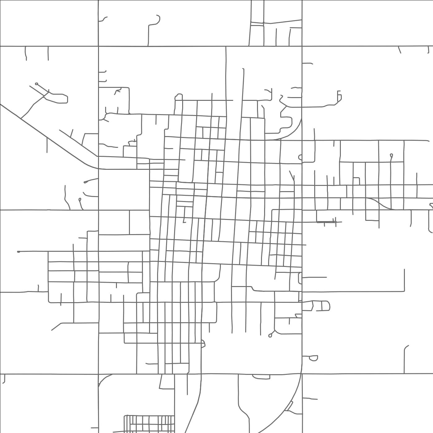 ROAD MAP OF NOWATA, OKLAHOMA BY MAPBAKES