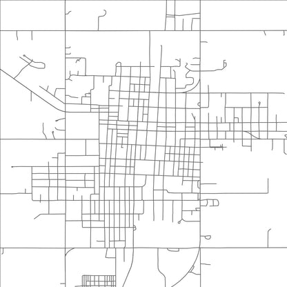 ROAD MAP OF NOWATA, OKLAHOMA BY MAPBAKES