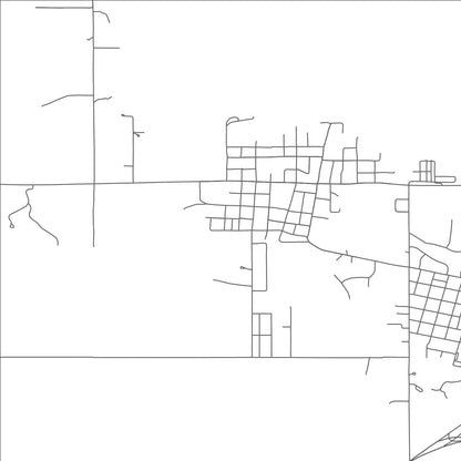 ROAD MAP OF OAKLAND, OKLAHOMA BY MAPBAKES