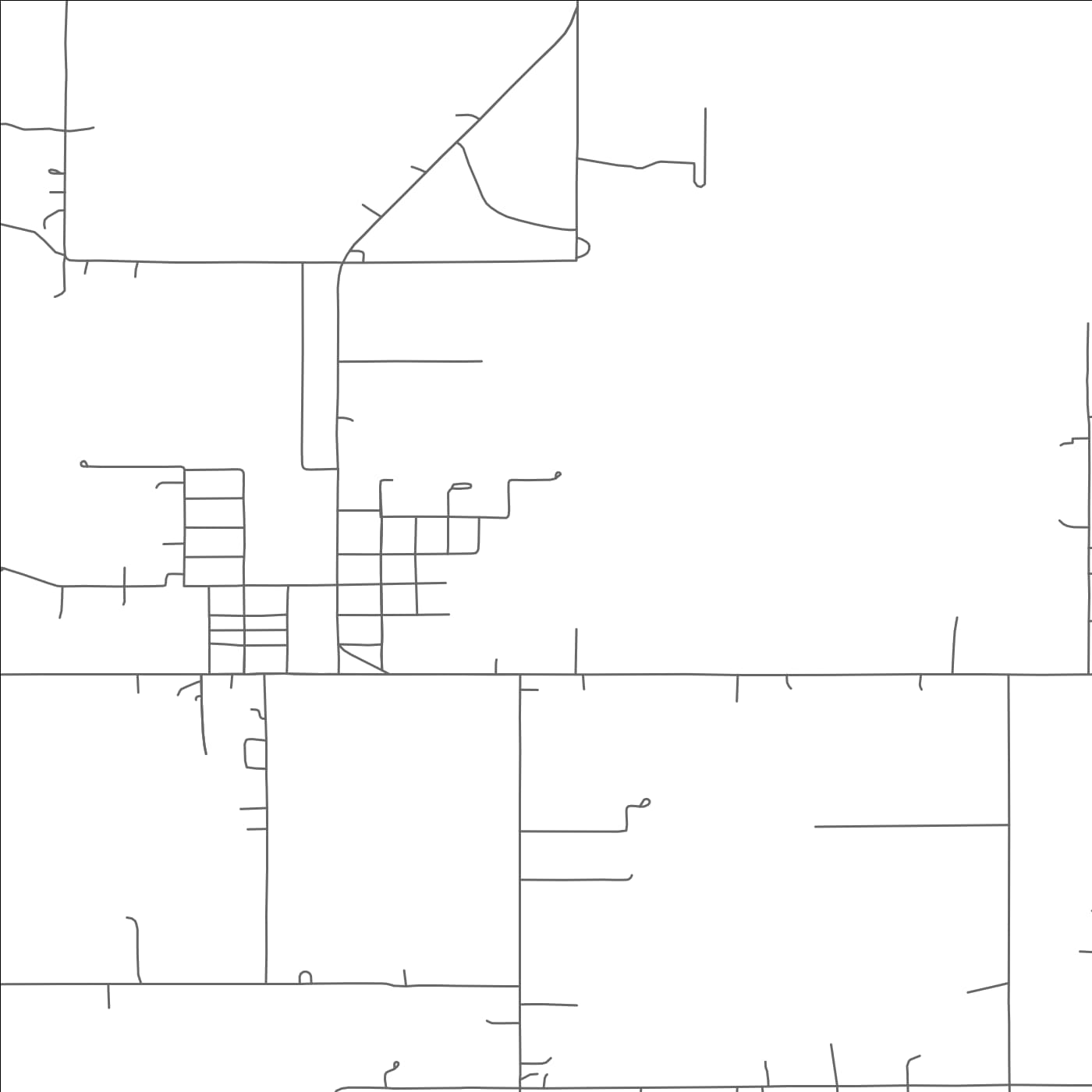 ROAD MAP OF OCHELATA, OKLAHOMA BY MAPBAKES