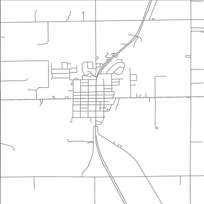 ROAD MAP OF OKARCHE, OKLAHOMA BY MAPBAKES