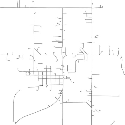 ROAD MAP OF OKAY, OKLAHOMA BY MAPBAKES