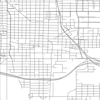 ROAD MAP OF OKLAHOMA CITY, OKLAHOMA BY MAPBAKES