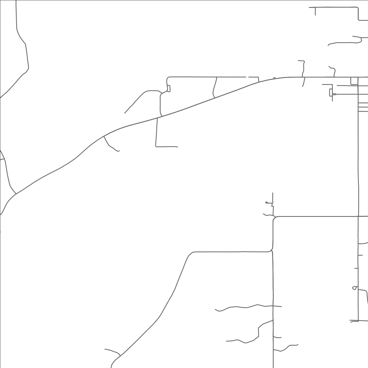 ROAD MAP OF OKMULGEE, OKLAHOMA BY MAPBAKES