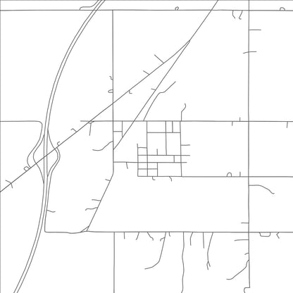 ROAD MAP OF OKTAHA, OKLAHOMA BY MAPBAKES