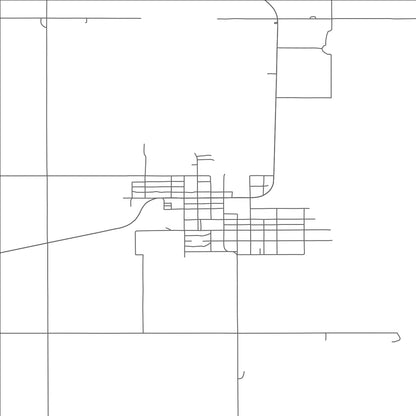 ROAD MAP OF OLUSTEE, OKLAHOMA BY MAPBAKES