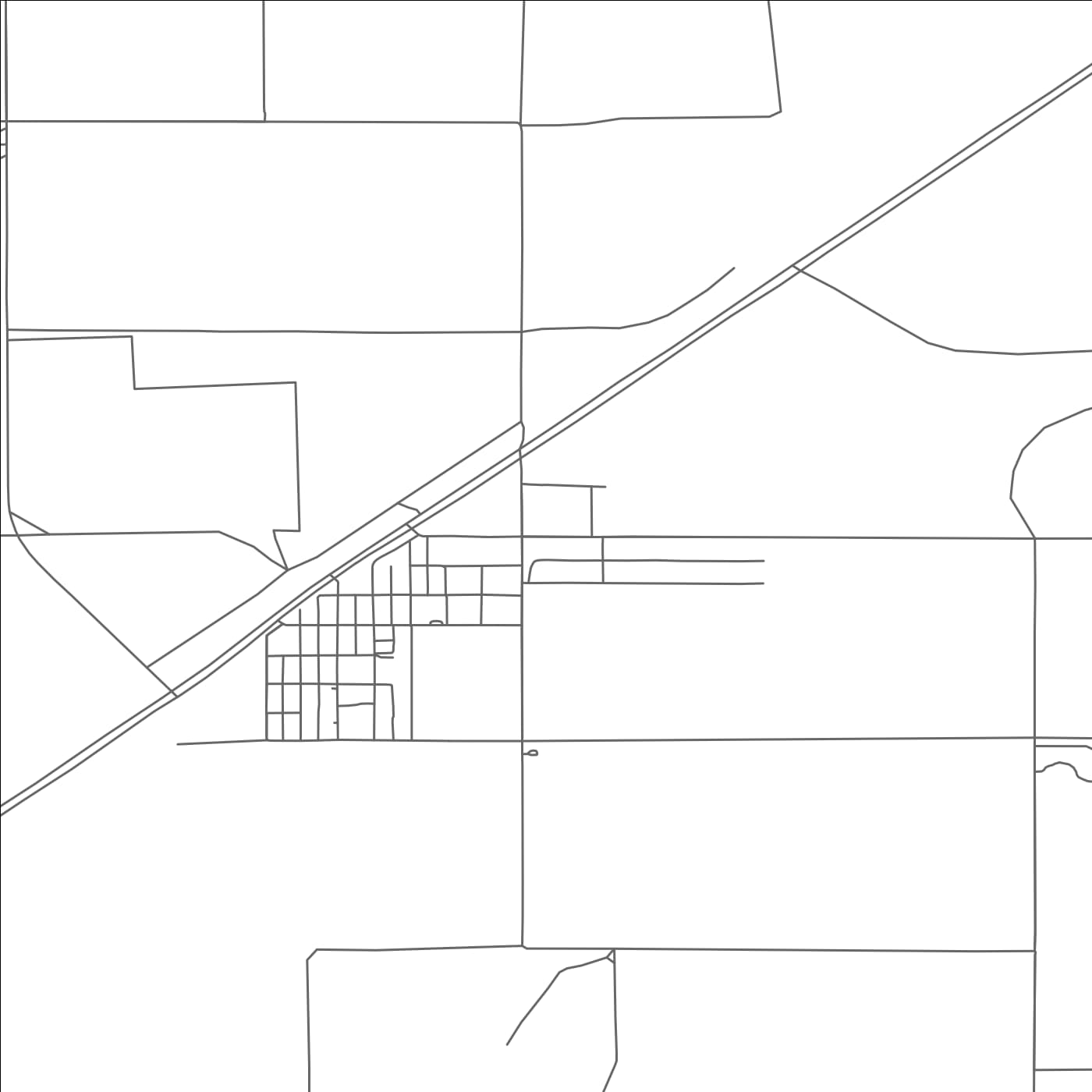 ROAD MAP OF OPTIMA, OKLAHOMA BY MAPBAKES