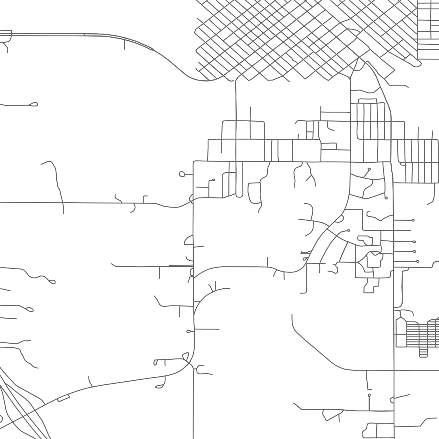 ROAD MAP OF PAULS VALLEY, OKLAHOMA BY MAPBAKES