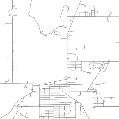 ROAD MAP OF PAWNEE, OKLAHOMA BY MAPBAKES