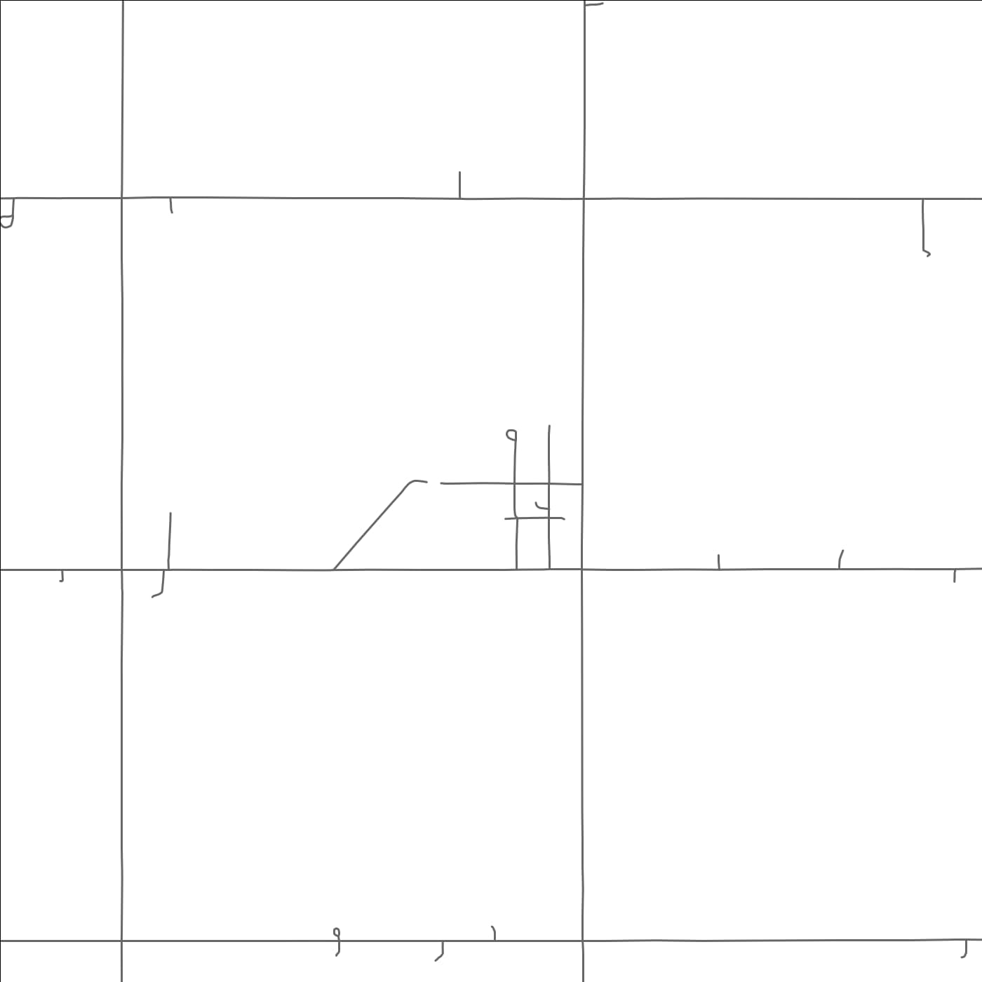 ROAD MAP OF PECKHAM, OKLAHOMA BY MAPBAKES