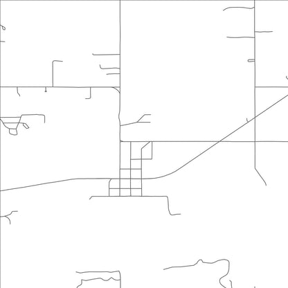 ROAD MAP OF PENSACOLA, OKLAHOMA BY MAPBAKES