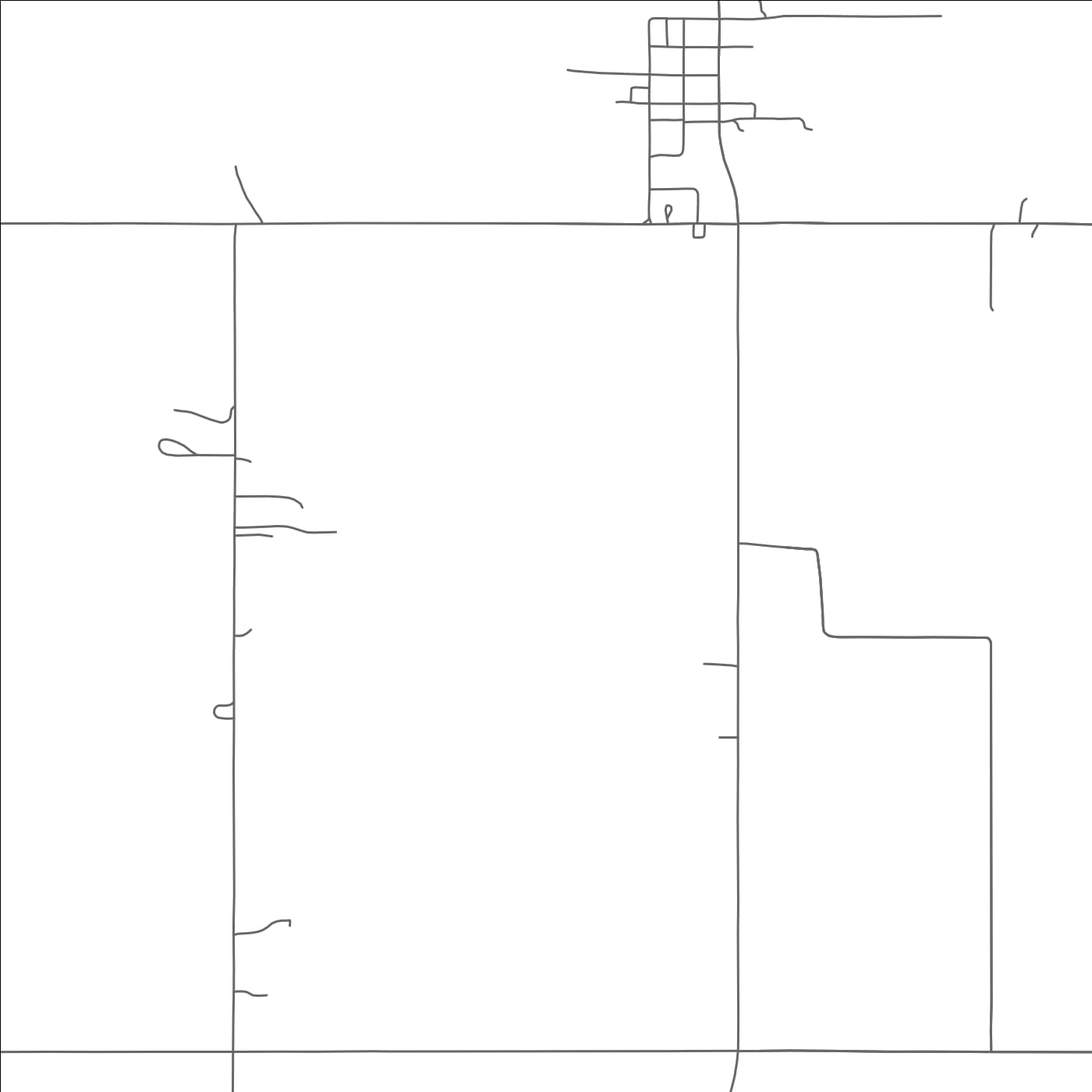 ROAD MAP OF POCASSET, OKLAHOMA BY MAPBAKES