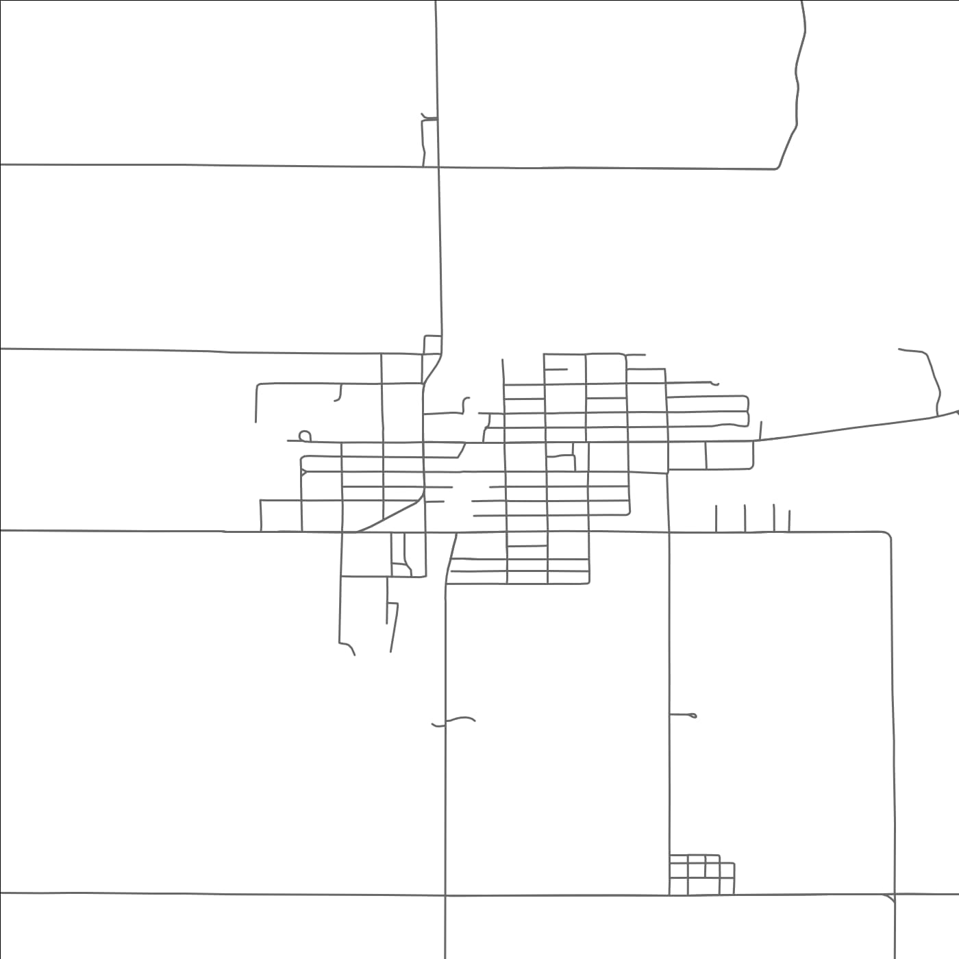 ROAD MAP OF POND CREEK, OKLAHOMA BY MAPBAKES