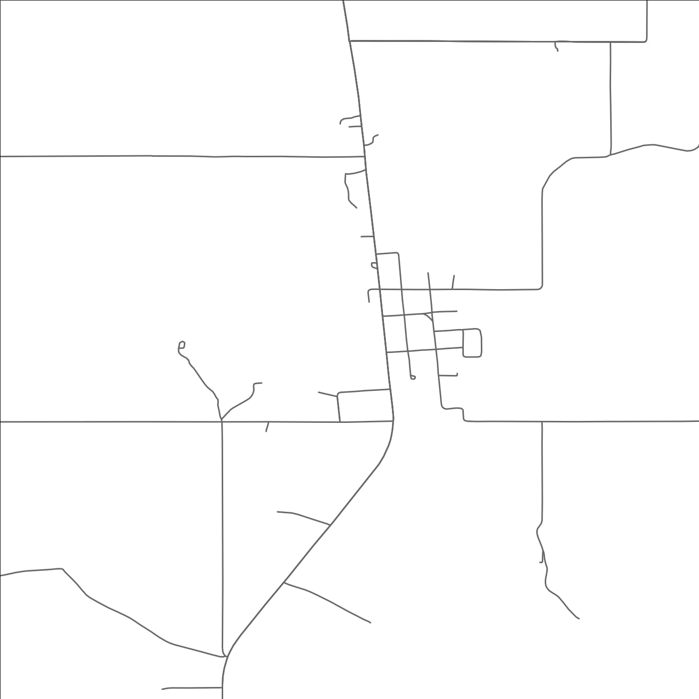 ROAD MAP OF PONTOTOC, OKLAHOMA BY MAPBAKES