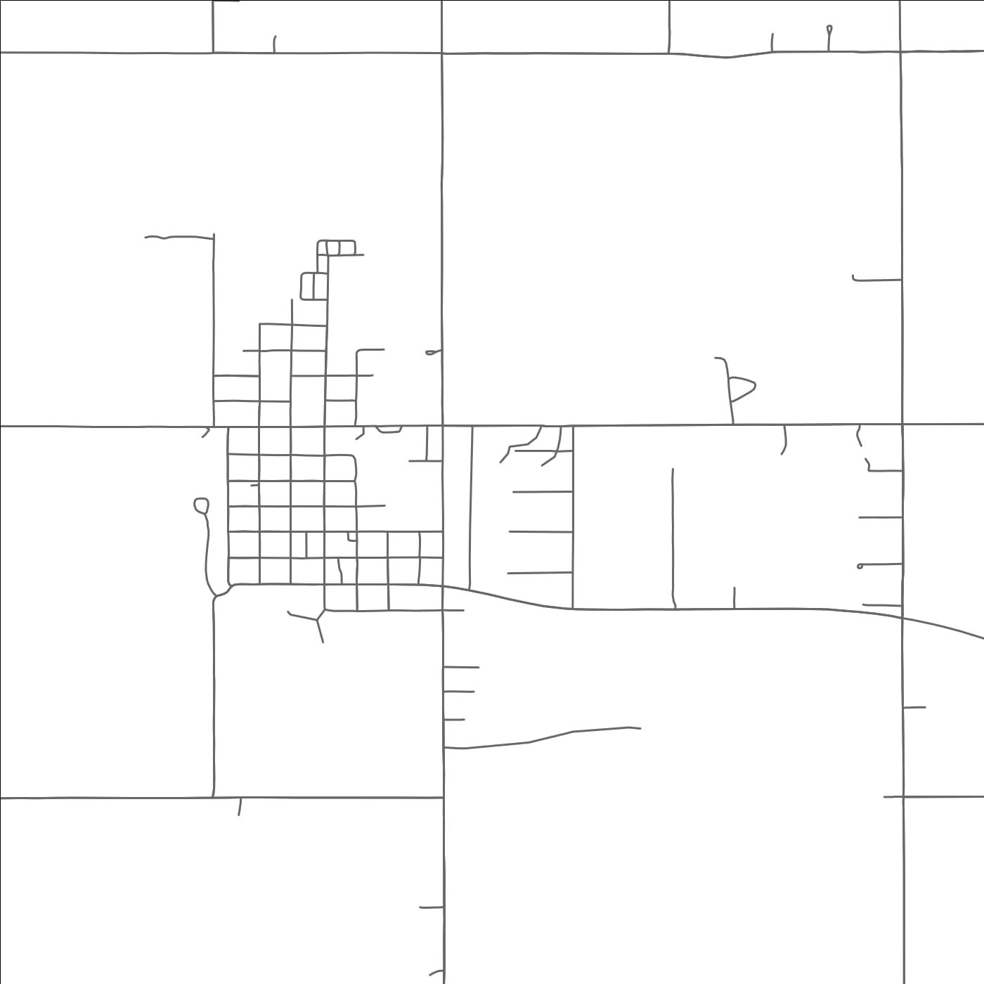 ROAD MAP OF PORTER, OKLAHOMA BY MAPBAKES