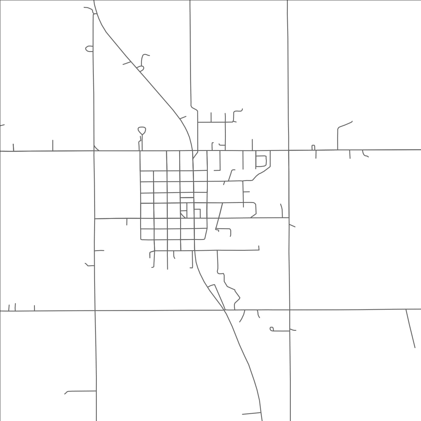 ROAD MAP OF PORUM, OKLAHOMA BY MAPBAKES