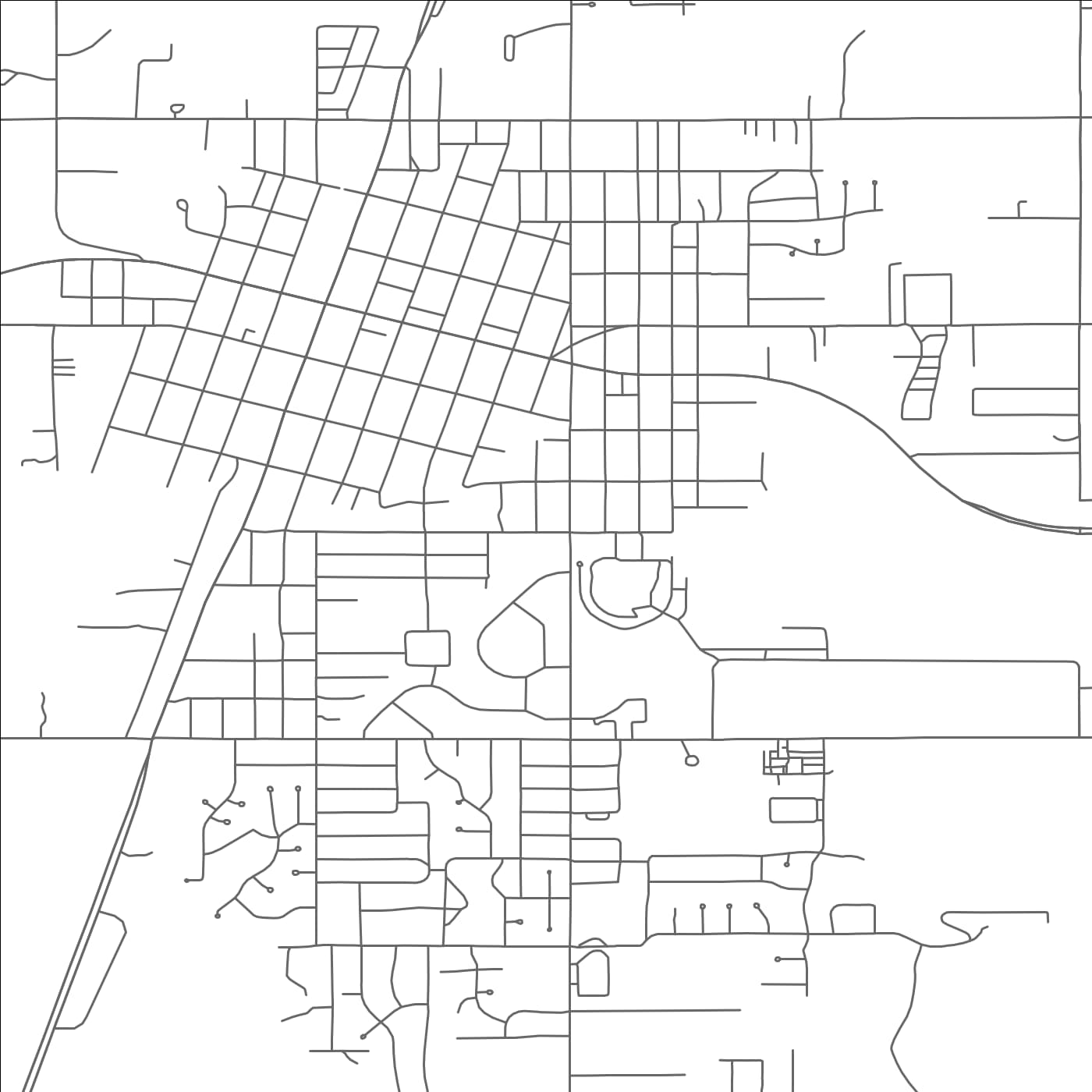 ROAD MAP OF PRYOR CREEK, OKLAHOMA BY MAPBAKES