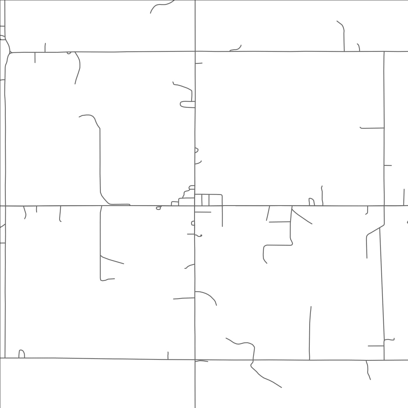 ROAD MAP OF PUTNAM, OKLAHOMA BY MAPBAKES