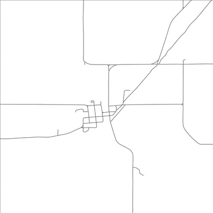 ROAD MAP OF QUINLAN, OKLAHOMA BY MAPBAKES