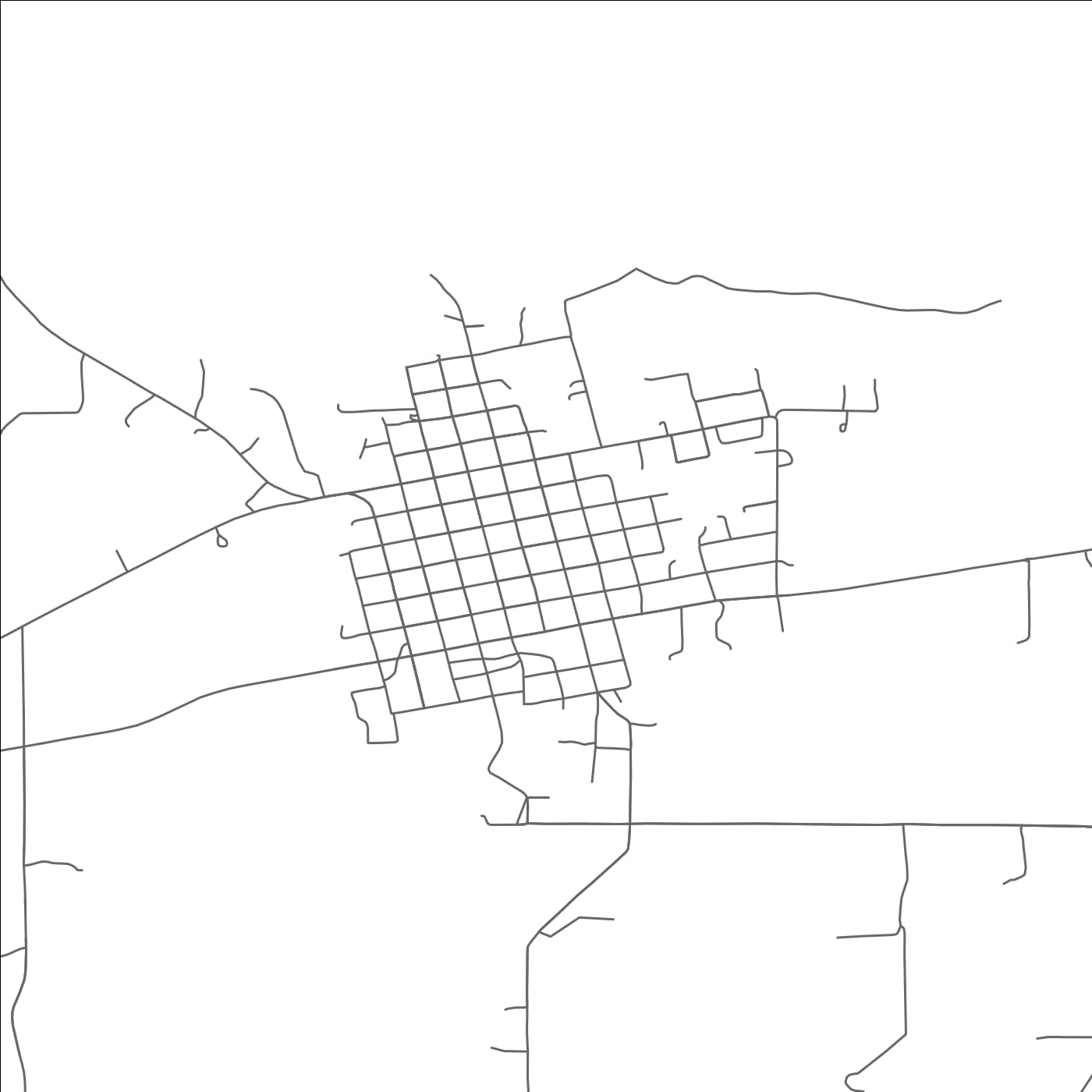 ROAD MAP OF QUINTON, OKLAHOMA BY MAPBAKES