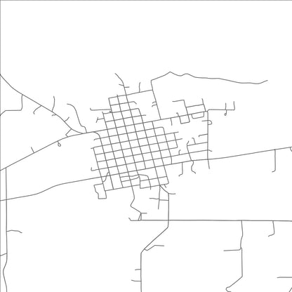 ROAD MAP OF QUINTON, OKLAHOMA BY MAPBAKES