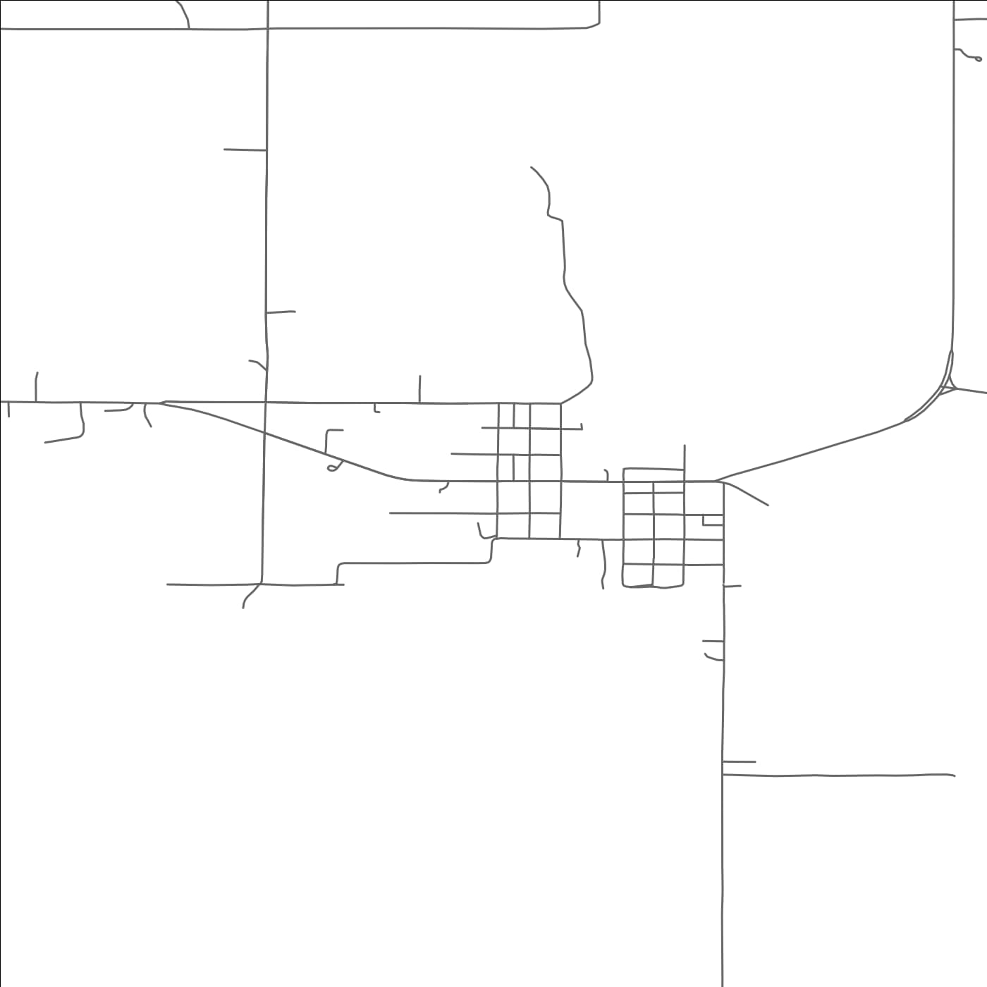 ROAD MAP OF RALSTON, OKLAHOMA BY MAPBAKES