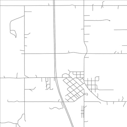 ROAD MAP OF RAMONA, OKLAHOMA BY MAPBAKES