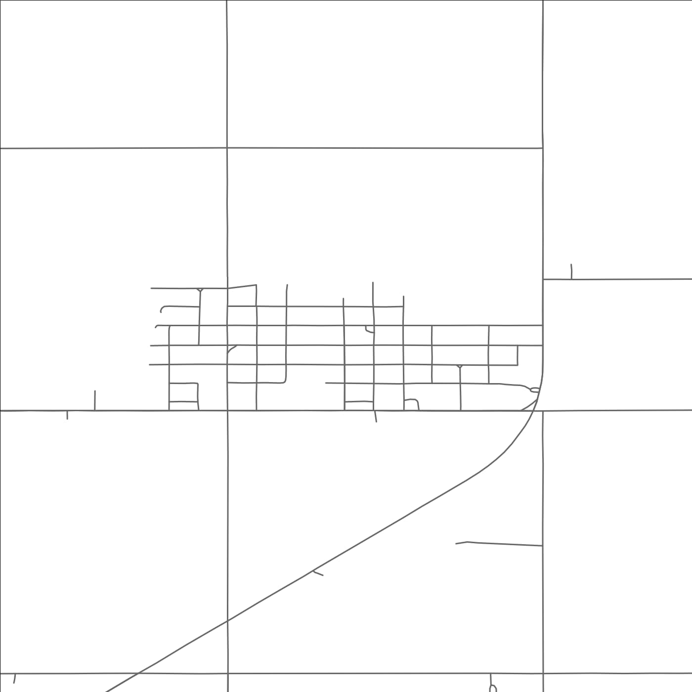 ROAD MAP OF RANDLETT, OKLAHOMA BY MAPBAKES