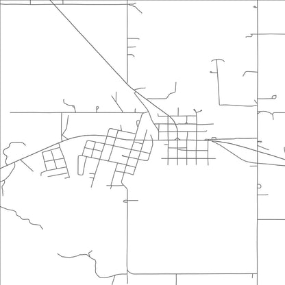 ROAD MAP OF RAVIA, OKLAHOMA BY MAPBAKES