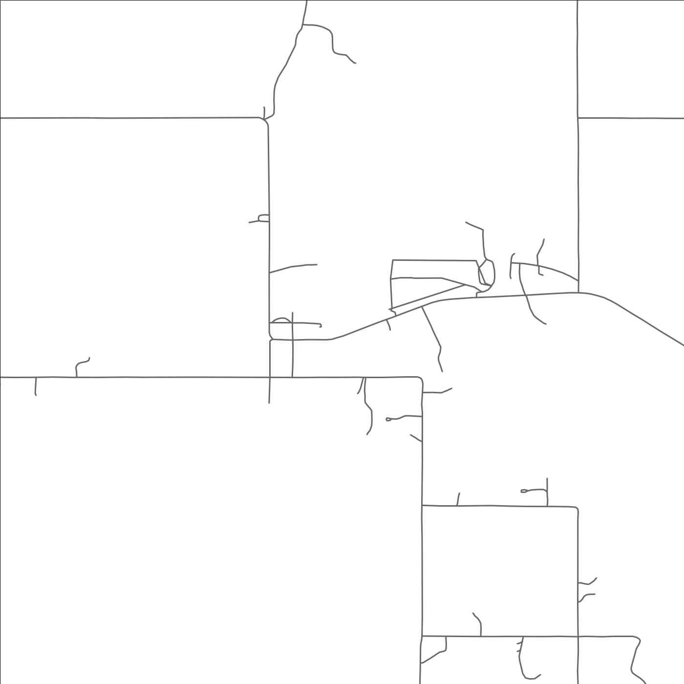 ROAD MAP OF REAGAN, OKLAHOMA BY MAPBAKES