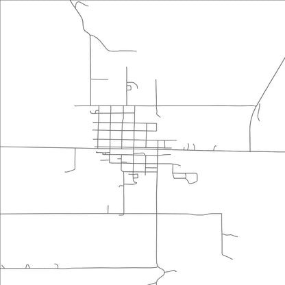 ROAD MAP OF RED OAK, OKLAHOMA BY MAPBAKES