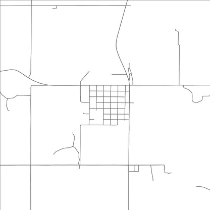 ROAD MAP OF RED ROCK, OKLAHOMA BY MAPBAKES