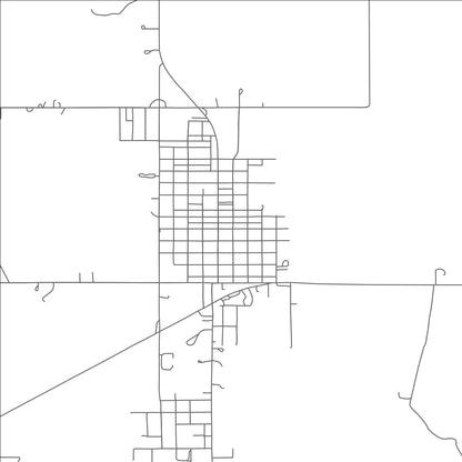 ROAD MAP OF RINGLING, OKLAHOMA BY MAPBAKES