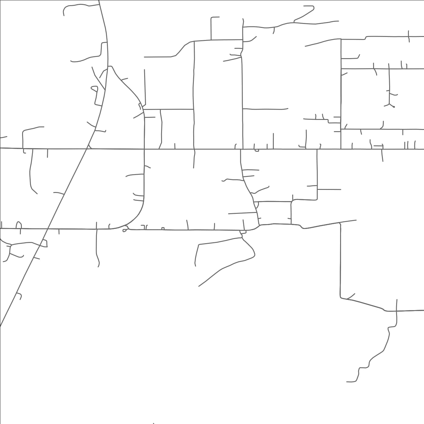 ROAD MAP OF ROCK ISLAND, OKLAHOMA BY MAPBAKES