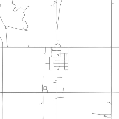 ROAD MAP OF ROCKY, OKLAHOMA BY MAPBAKES