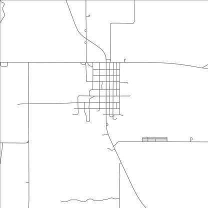 ROAD MAP OF ROOSEVELT, OKLAHOMA BY MAPBAKES