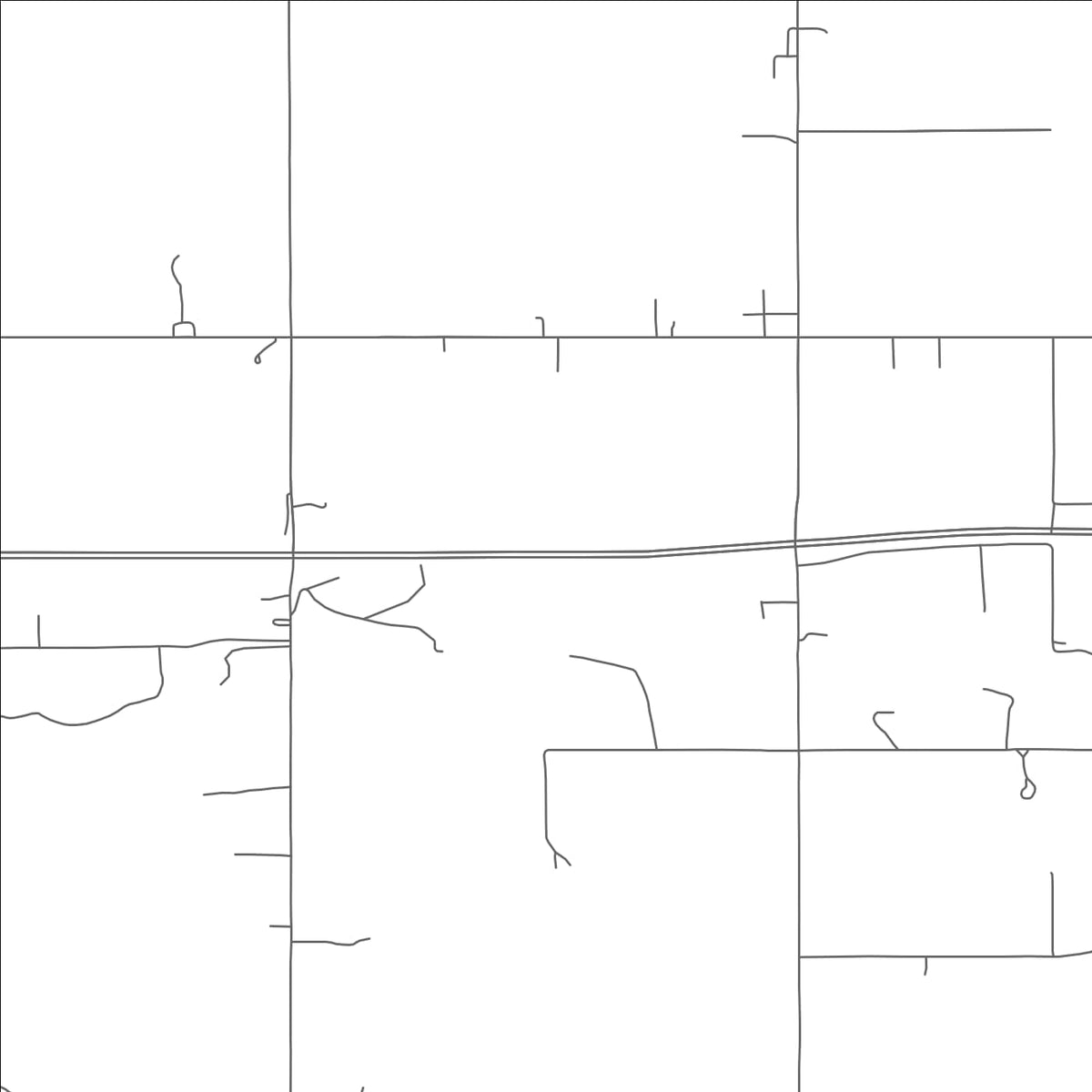 ROAD MAP OF ROSE, OKLAHOMA BY MAPBAKES