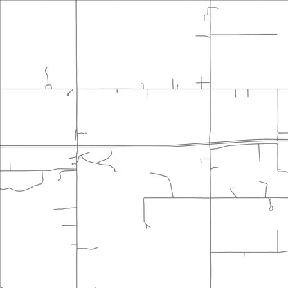 ROAD MAP OF ROSE, OKLAHOMA BY MAPBAKES