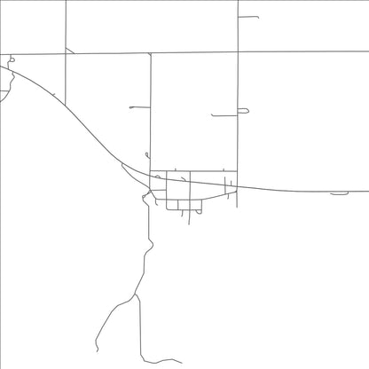 ROAD MAP OF ROSSTON, OKLAHOMA BY MAPBAKES