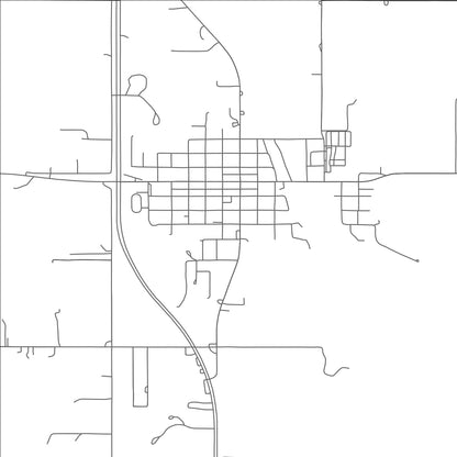 ROAD MAP OF RUSH SPRINGS, OKLAHOMA BY MAPBAKES